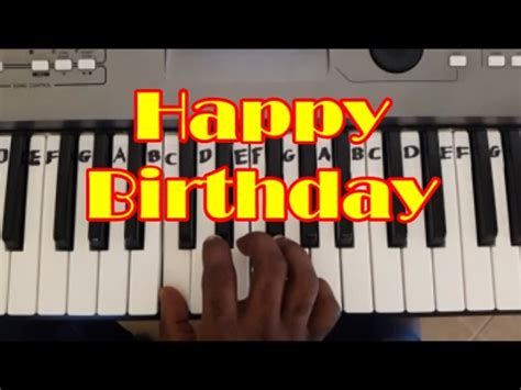 Easy Happy Birthday Keyboard And Piano Tutorial Akkoorden Chordify