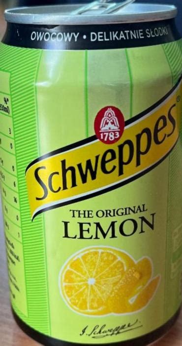 Schweppes Bitter Lemon Nap J Gazowany Ml Kalorie Kj I Warto Ci