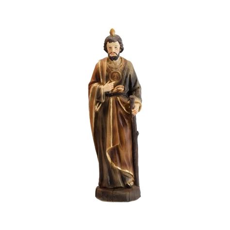 San Judas Tadeo figura 20 cm imitación madera vieja patrón causas