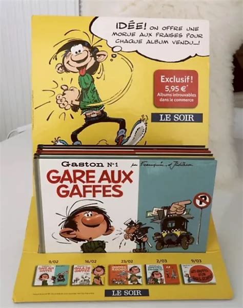 Gaston Lagaffe Volumes Petits Formats Avec Pr Sentoir Le Soir