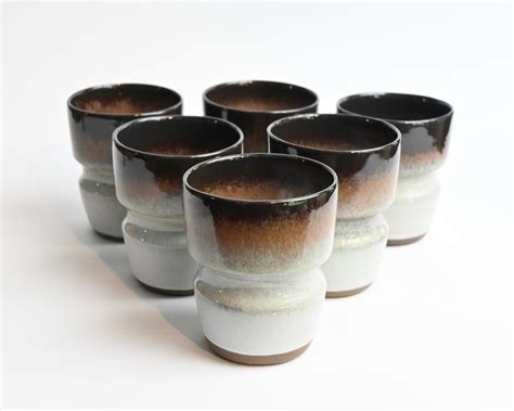 Ringed Tumbler Set 1979 — Peter Pots Pottery