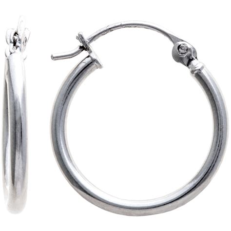 Chapal Small Sterling Silver Hoop Earrings Hinged Back 8082j Save 50