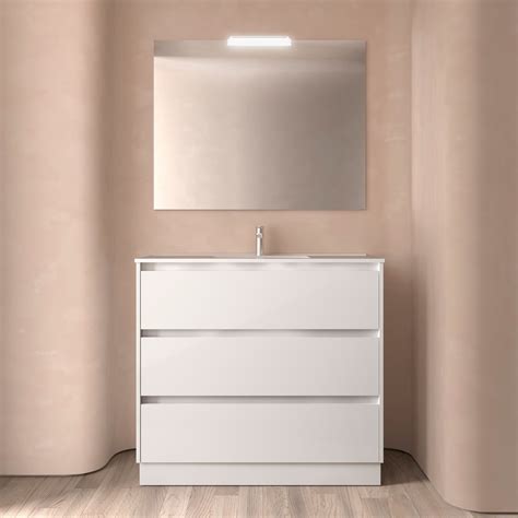 Salgar Conjunto Noja C White Gloss Mueble Lavabo