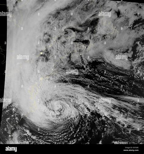 Satellite image of Hurricane Sandy 2012 Stock Photo - Alamy