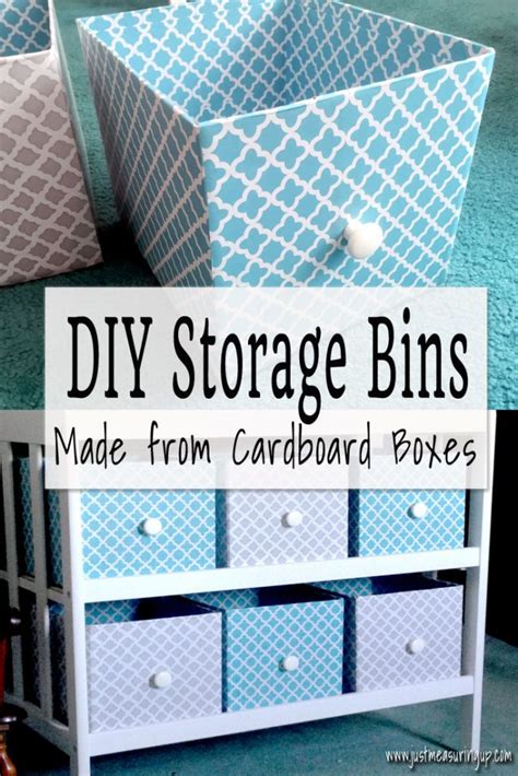 How To Make Storage Bins From Cardboard Boxes Easy Tutorial