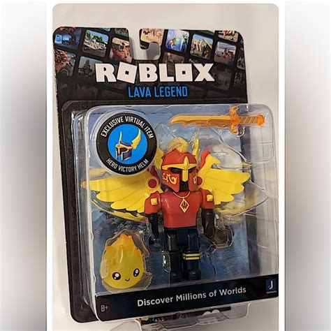 Roblox Toys Roblox Lava Legend Figure Figurine W Hero Victory Helm