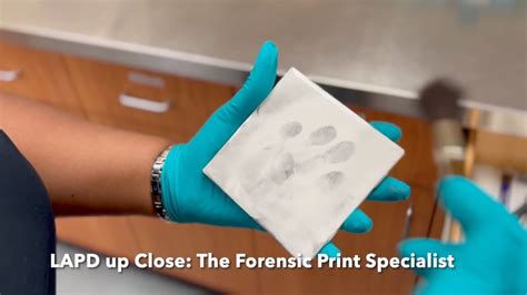 Lapd Up Close Episode The Forensic Print Specialist Youtube