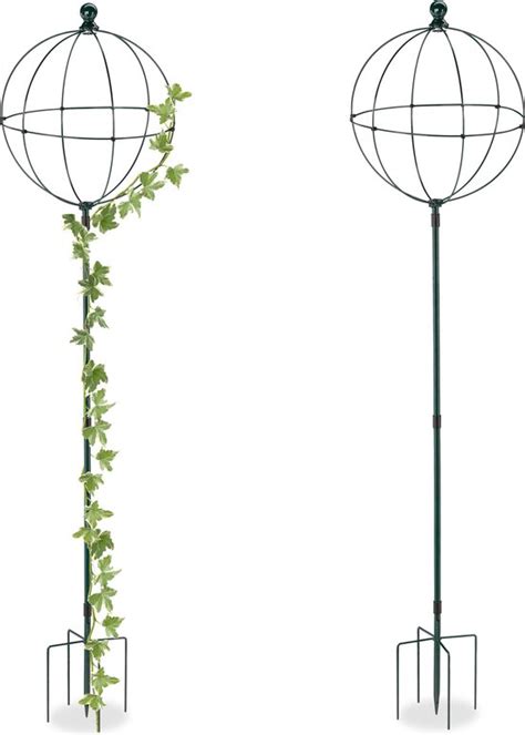 Relaxdays Plantensteun Set Van 2 170 Cm Klimplantensteun