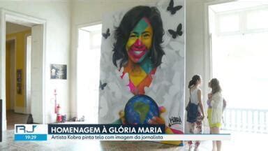 RJ2 Um quadro em homenagem à jornalista Glória Maria está em