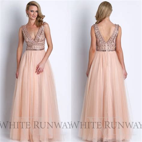 Blush Pink Evening Dress Photo