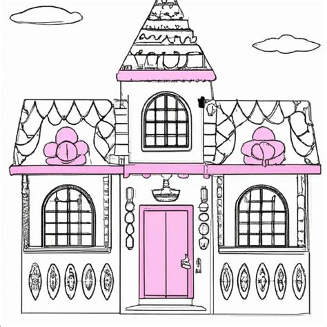 Transforme A Casa Da Barbie Desenhos Para Imprimir E Colorir