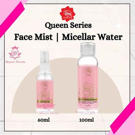 Jual Viva Queen Rose Series Face Mist 60ml Micellar Water 100ml