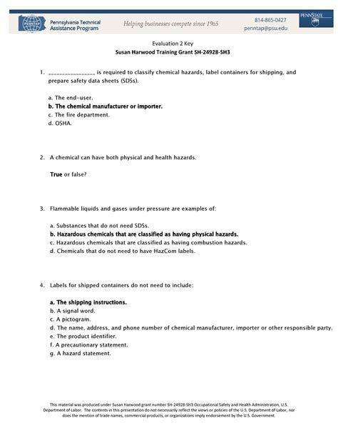 Fy13 Sh 24928 13 Section 6 2 Level 2 Evaluation Learning Assessment