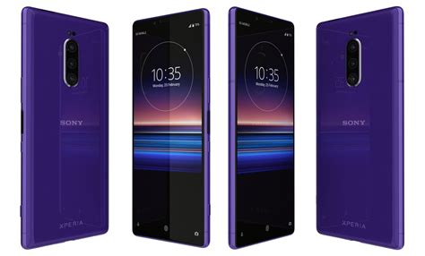 Sony xperia 1 purple model - TurboSquid 1597988