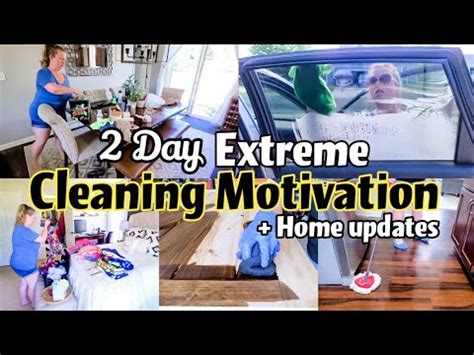 Extreme Clean With Me Day Whole House Cleaning Motivation