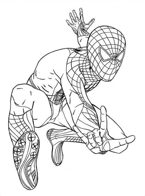 Spiderman Printable Coloring Page