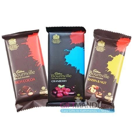 Cadbury Bournville (3 Flavors Dark Chocolates) - Send gifts to Nepal