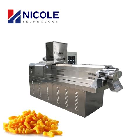 Wheat Rice Corn Puffing Machine China Twin Screw Extruder Machine And