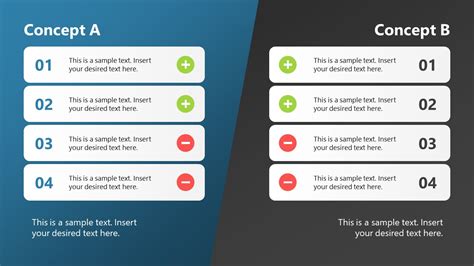 Animated Pros And Cons Comparison Slide Template For Powerpoint