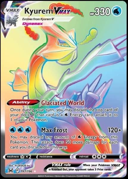 Amazon Pokemon Kyurem Vmax Lost Origin Secret Rainbow