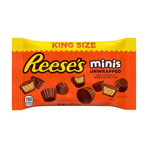 Reese's King Size Peanut Butter Cups Minis - Shop Candy at H-E-B