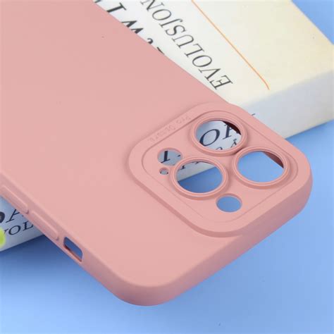 Liquid Silicone Full Coverage Phone Case For Iphone 14 Pro Pink