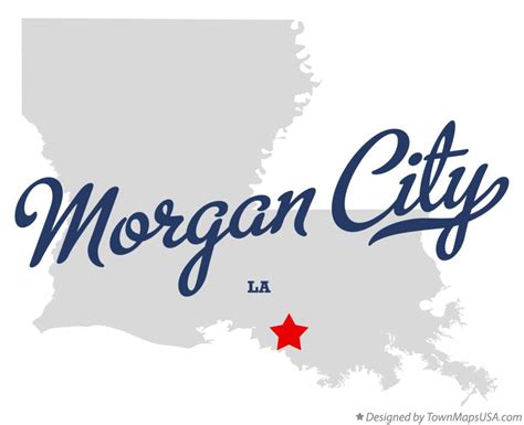 Map of Morgan City, LA, Louisiana