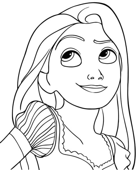 Dibujos De Princesa Rapunzel Soñando Para Colorear Para Colorear Pintar E Imprimir Dibujos