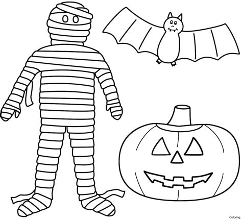 Halloween Mummy Coloring Pages at GetColorings.com | Free printable ...