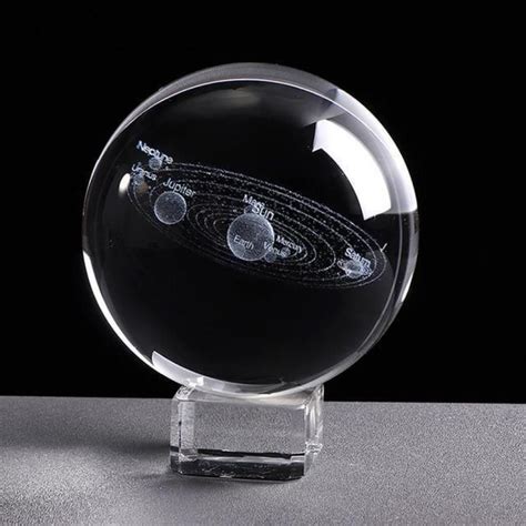 Engraved Solar System Sphere In Laser Engraving D Solar System