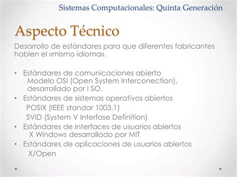 Sistemas computacionales Quinta Generación PPT