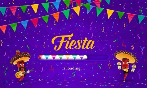 Mexican fiesta holiday party loading banner 34118768 Vector Art at Vecteezy