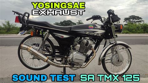 Honda TMX 125 Alpha YosingSae Exhaust Open Pipe Installation And