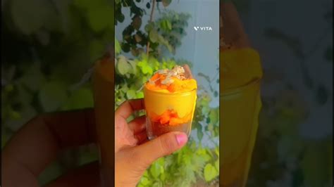 Try This Yummy🤤mango Pudding😋day 10 Of 15 Days Mango Series🥭 Utubeshorts Series Delight