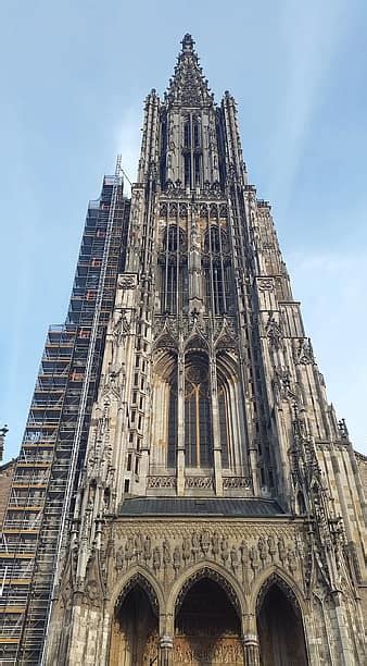 Ulm Cathedral M Nster Ulm Building Facade Front Front View