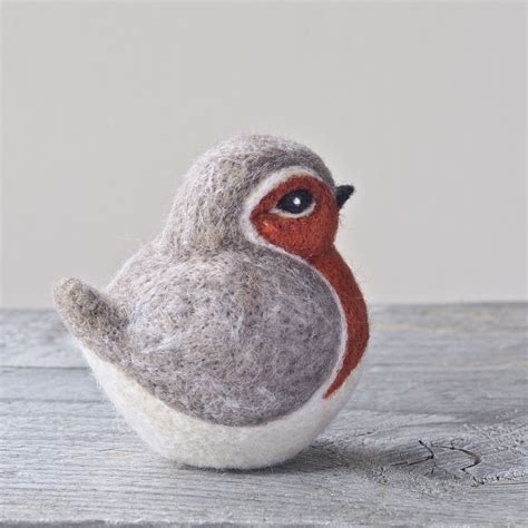 Needle Felted Robin On Etsy Felt Art Felt Birds Fiber Art