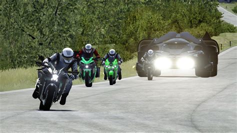 Batmobile Vs Superbikes Kawasaki Ninja Zx R H H Sx H R