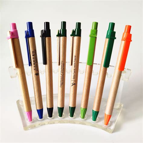 Ecological Logo Customized Promotional Eco Recyclable Paper Ball Pen