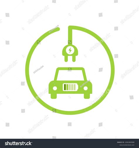 Ev Charging Station Sign Flat Style Stock Vector (Royalty Free ...