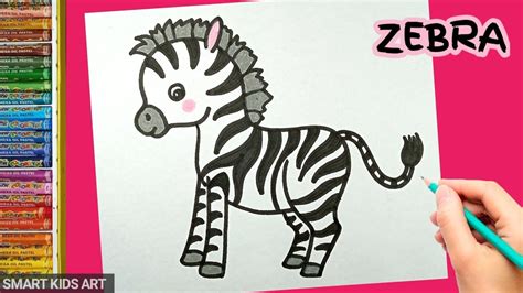 How To Draw A Zebra For Kids