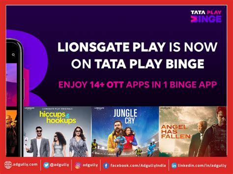 Tata Play Binge onboards Lionsgate Play