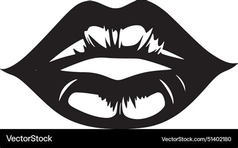 lips minimalist  simple silhouette royalty  vector