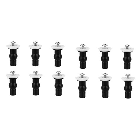 12pcs Toilet Seat Screwsuniversal Expanding Rubber Screw Top Fixing