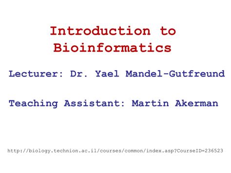 Ppt Introduction To Bioinformatics Powerpoint Presentation Free