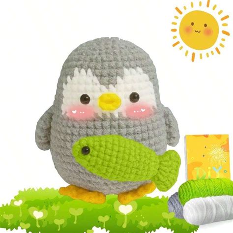 DIY Häkel Set für Anfänger Amigurumi Stoff Sets Geschenk Tier Häkel