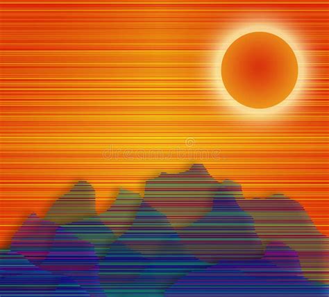 Sunrise Patterns Stock Illustrations Sunrise Patterns Stock