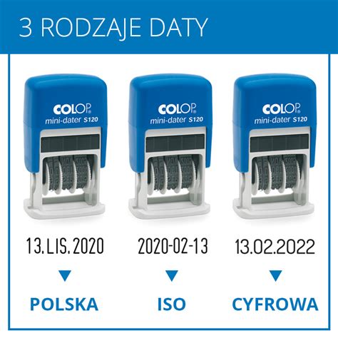 Pieczątka COLOP Mini Datownik S120 e pieczątki pl