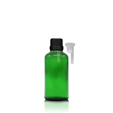 Ml Green Glass Dropper Bottle Tamper Evident Cap Some Bottle