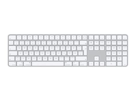 Apple Magic Keyboard Mit Touch Id Ziffernblock Deutsch Silber