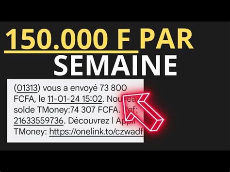 comment retirer jusqu à 150 000 fcfa gratuitement chaque semaine YouTube